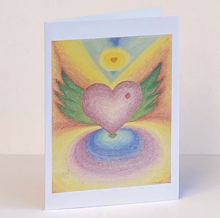 Greeting card “Angel Heart”