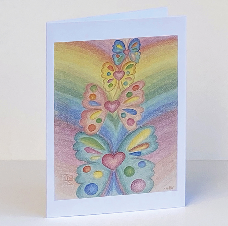 Greeting card “Butterflies Ascending”