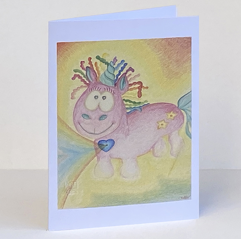 Greeting card “Unicorn Muffy”