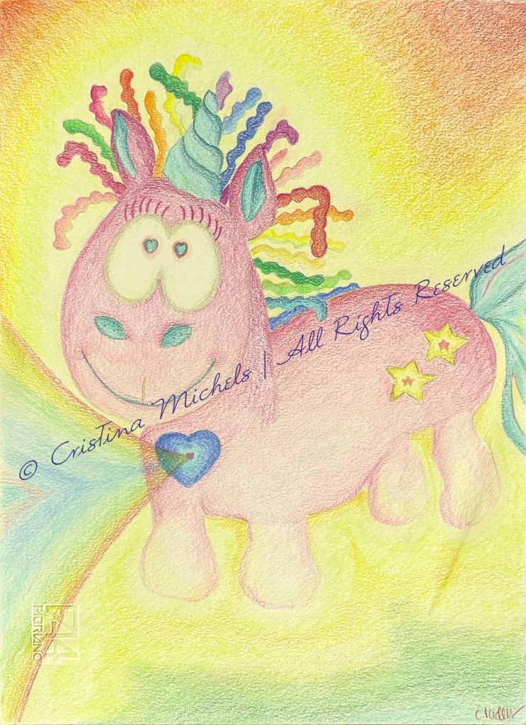 Original drawing “Unicorn Muffy”