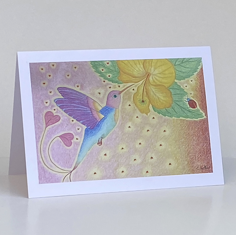 Greeting card “Egyptian Hummingbird”