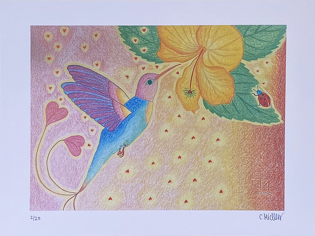 Print limited edition “Egyptian Hummingbird”