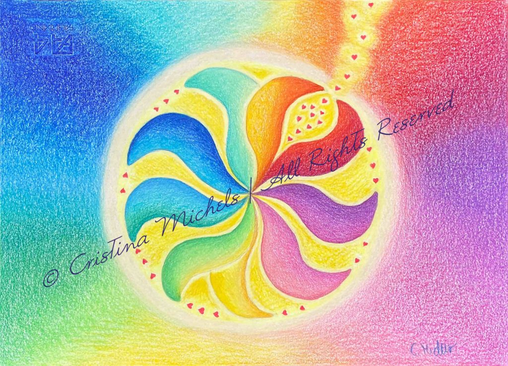 Original drawing “Wheel of Karma”