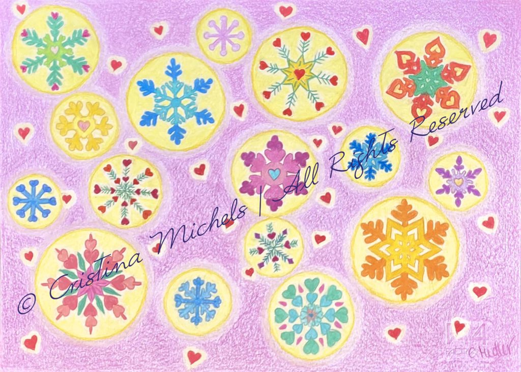 Original drawing “Love Flakes”