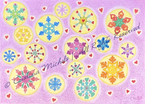 Original drawing "Love Flakes"