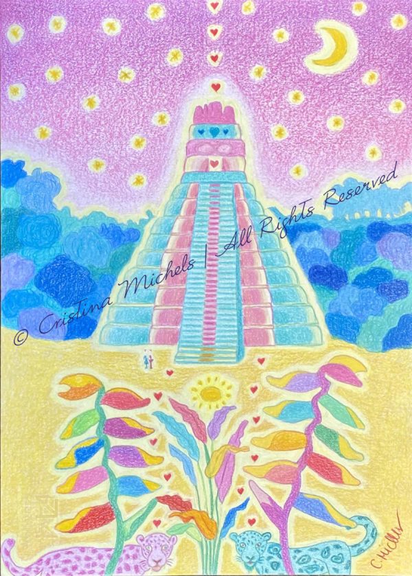 Original drawing "Temple of the Jaguar"